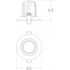 Oren Serie Tech Empotrable Iluminacion LED