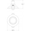 Oren Serie Tech Empotrable Iluminacion LED