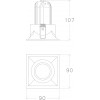 Nelio Serie Tech Empotrable Iluminacion LED